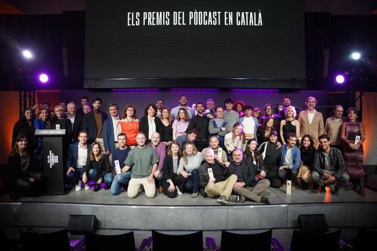 La tercera edició dels Premis Sonor reconeix onze pòdcasts en una gala celebrada a l’Auditori 1899 del Futbol Club Barcelona